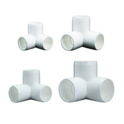 1/2" Schedule 40 3-Way - White