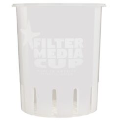 High Flow Filter Media Cup 7 inch - Sea Foam White - Media Cup