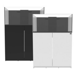 57 Gallon Shallow Internal Overflow Rimless Aquarium with Stand