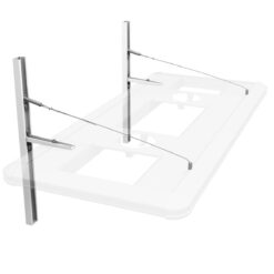 Floating Suspension Hybrid Light Fixture Hanging System - White